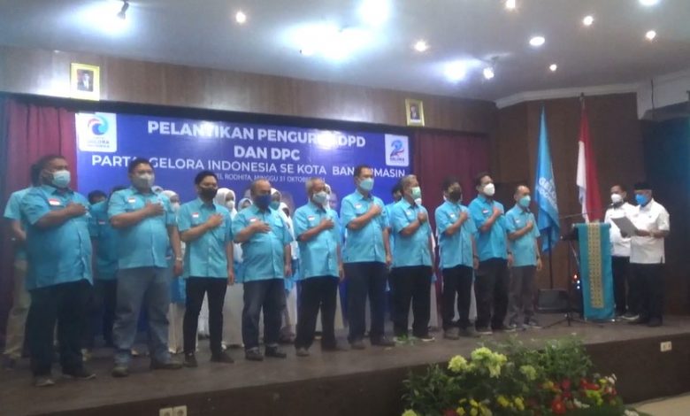 DPW Partai Gelora Kalsel Ingin Berpartisipasi Pada Pemilu 2024