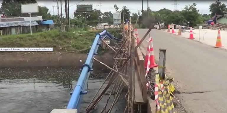 Pelebaran jembatan irigasi Martapura mengalami keterlambatan
