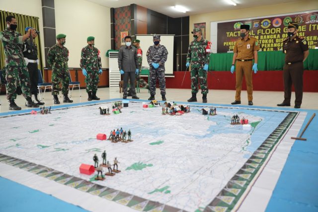 tim gabungan menggelar Taktical Floor Game (TFG)