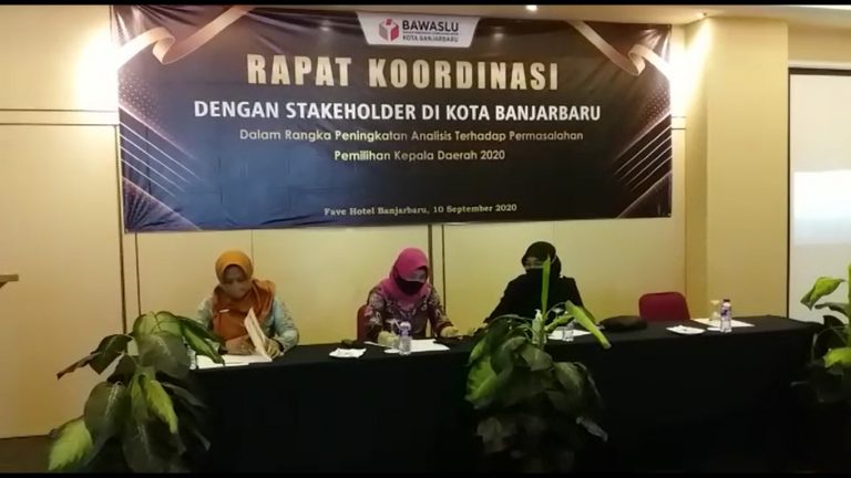 rapat koordinas Bawaslu Banjarbaru