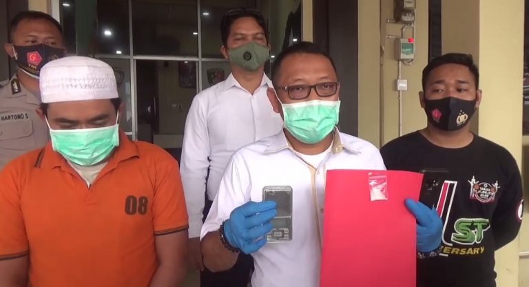 Polsek Banjarmasin Barat M Mengamankan Ancah pemiliki barang haram narkoba