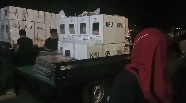 logistik kotak suara kecamatan Banjarmasin Timur