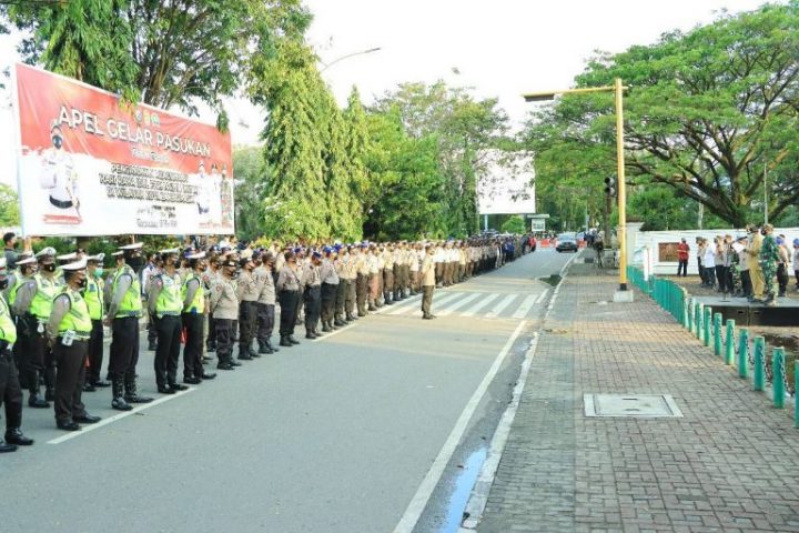 Gelar Pasukan Pengamanan PSU Pilwali Banjarmasin (Foko Dokemen)