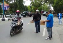 Relawan Galang Dana Bantuan Banjir di Kalteng