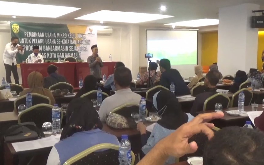 Baznas banarmasin beri pelatihan ke 50 umkm