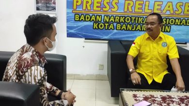 Badan Narkotika Nasional Kota (BNNK) Banjarmasin menggelar konferensi pers terkait rehabilitasi pecandu narkoba