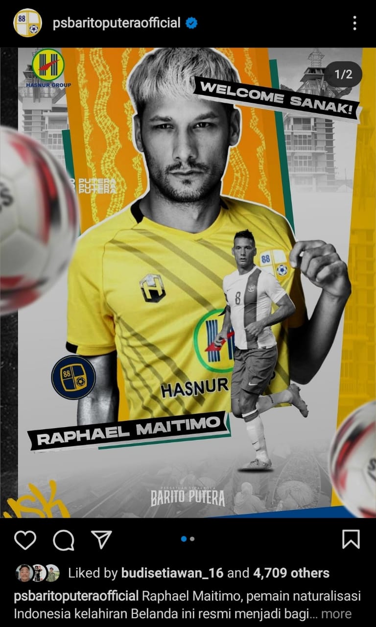 Sumber foto : @psbaritoputeraofficial