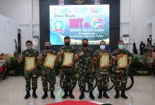 korem 101/Antasari merayakan hari ulang tahun ke-60, di Aula Makorem