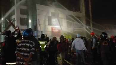 kebakaran gedung DPRD Kabupaten Kotabaru