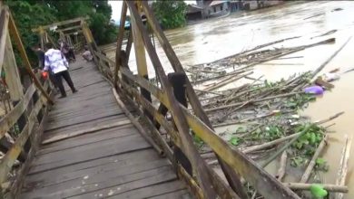 Sarana Jalan di Desa Rantau Nangka