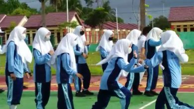 kegiatan pelajaran olahraga siswa SMAN 3 Banjarbaru