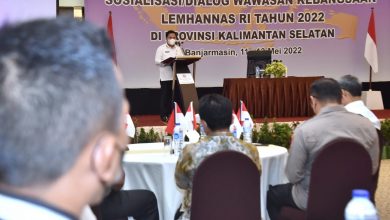 Sosialisasi/Dialog Wawasan Kebangsaan Tahun 2022 di Provinsi Kalimantan Selatan, bertembat di Hotel Rattan Inn Banjarmasin