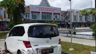 Lahan parkir Pasar Bauntung Banjarbaru