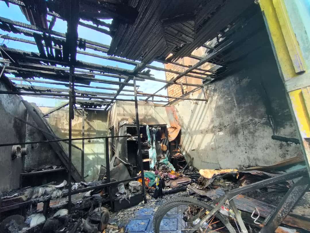 Pasca kebakaran di Kawasan Galuh Sari