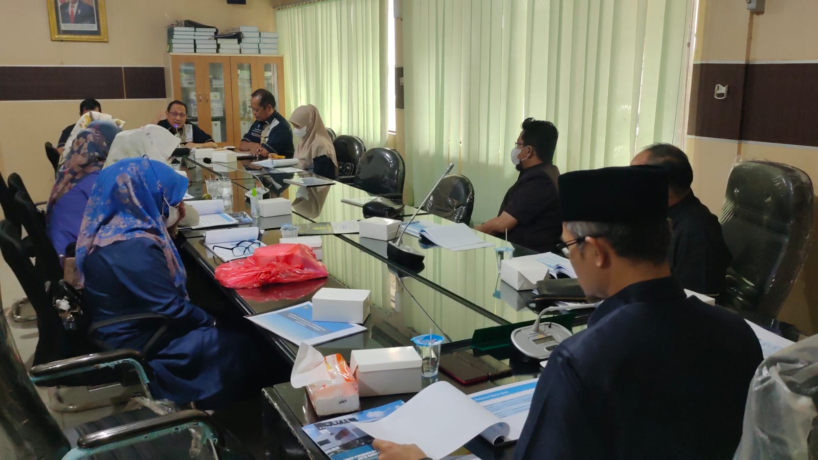 DPRD Kota Banjarmasin, menggelar audiensi bersama dengan PT Air Minum (PTAM) Bandarmasih, di ruang Komisi II Banjarmasin