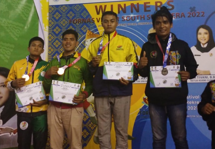 SyaIfullah, mendapatkan medali emas di Inorga kungfu Tradisional