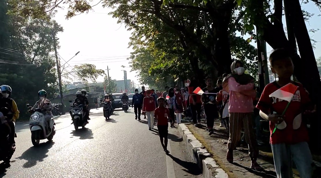 lomba jalan santai di Komplek Halim, Veteran Banjarmasin
