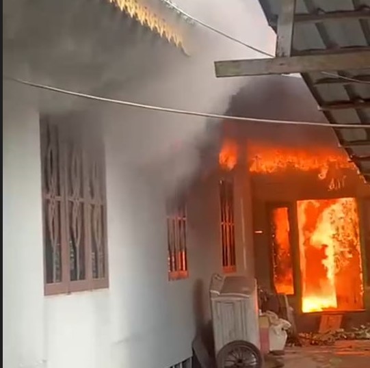 Kebakaran di aluh-aluh kabupaten Banjar