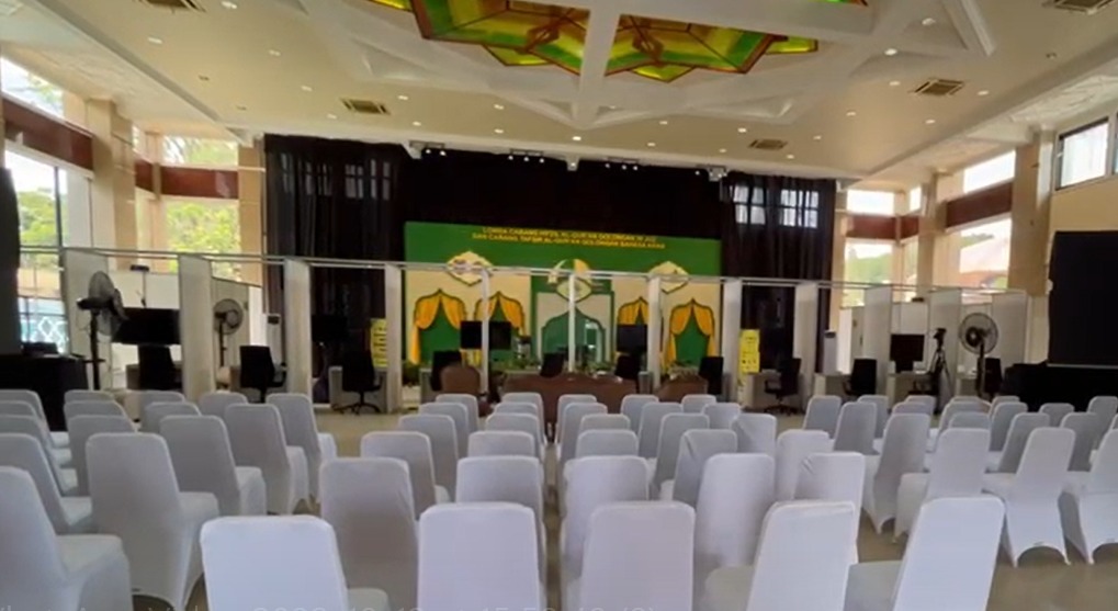 Venue MTQ Nasional 2022 di Aula Mesjid Raya Sabilal Muhtadin, Banjarmasin