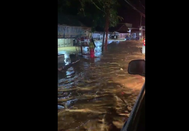 Banjir di Daerah Cempaka Banjarbaru