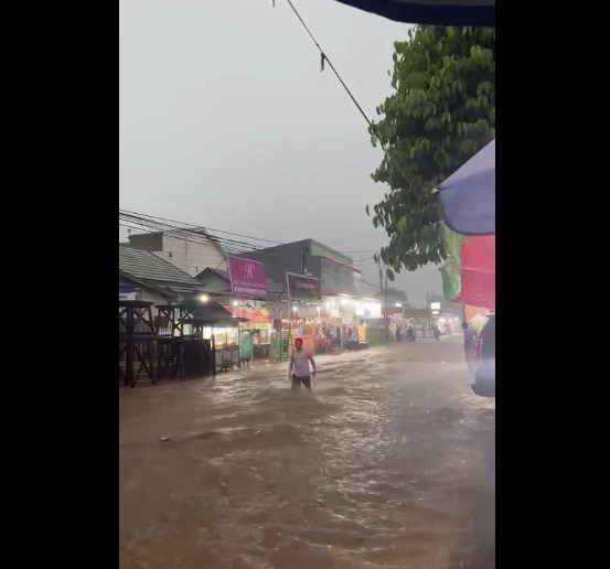 Banjir di Daerah Sekumpul Martapura