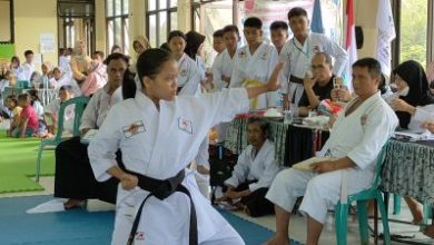 240 karateka dari Federasi Karate Tradisional mengikuti Kejuaraan Piala Disbudporapar