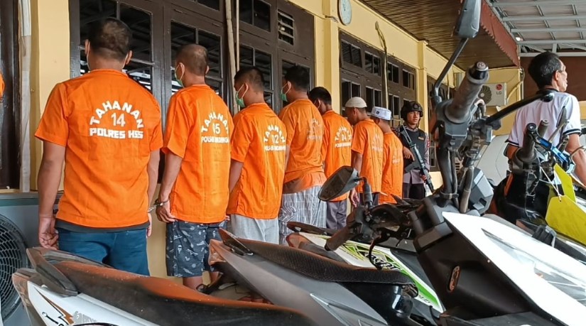 Polres HSS ungkap 8 kasus kejahatan kendaraan bermotor