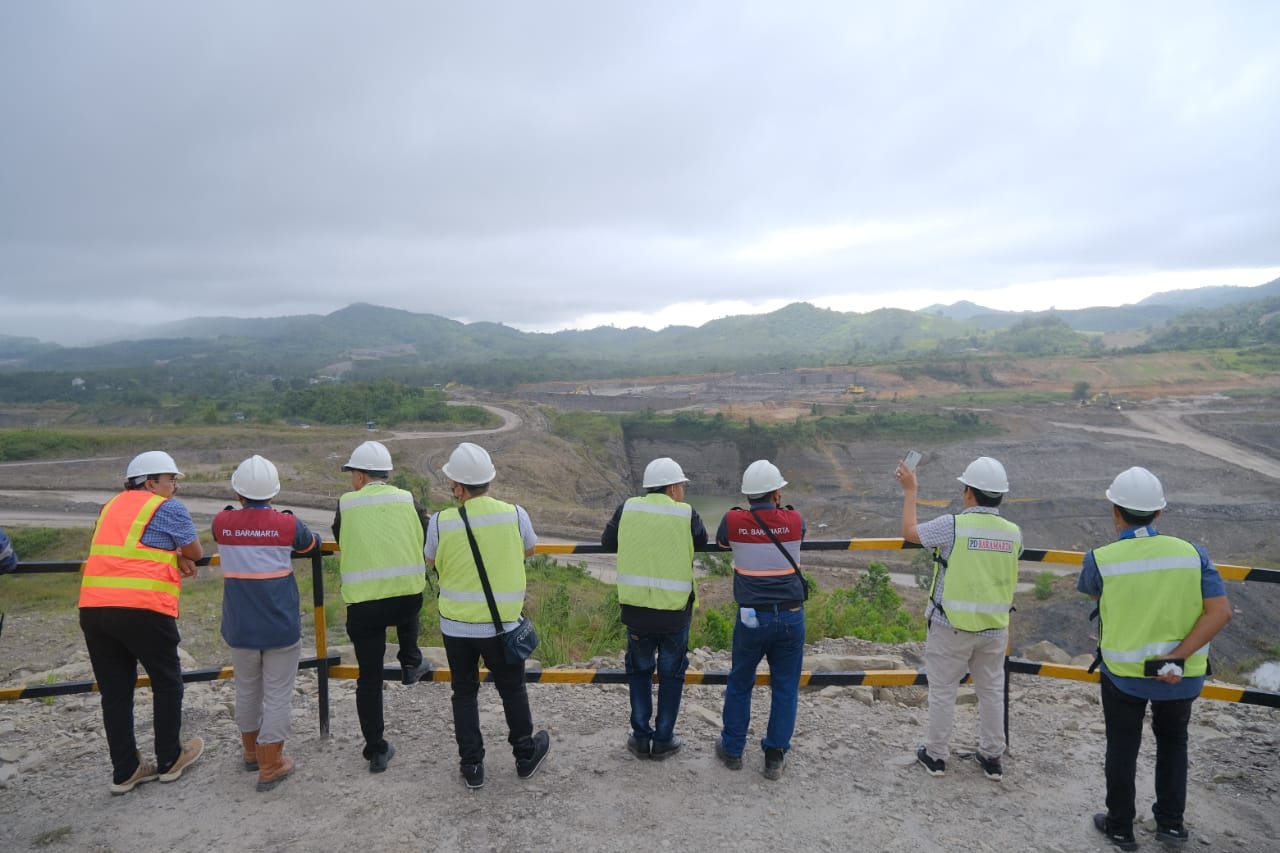 peninjauan langsung ke lokasi aktivitas pertambangan batubara oleh PT Madani, di lahan PT Baramarta