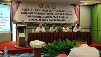 Bawaslu Banjarmasin menggelar kegiatan fasilitasi Gakkumdu terkait tahapan pemukhtahiran dan penyusunan daftar pemilih