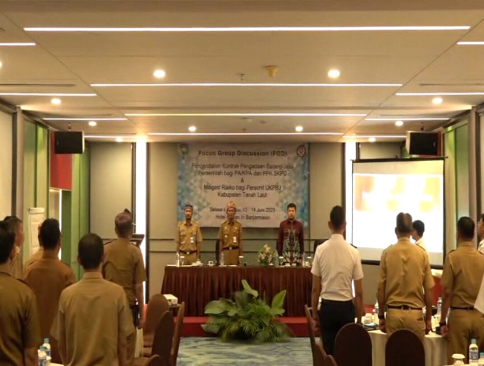 Pemkab Tanah Laut menggelar FGD pengendalian kontrak pengadaan barang jasa