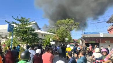 Kebakaran di Belitung Darat, Jalan Simpang Pilot, Banjarmasin Barat
