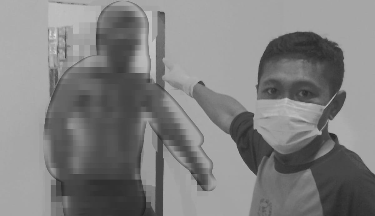 Rudi Hartono ditemukan gantung diri, dengan seutas tali nylon