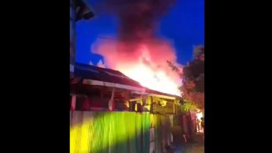 kebakaran di Gang Ma'unah Jalan HKSN Banjarmasin