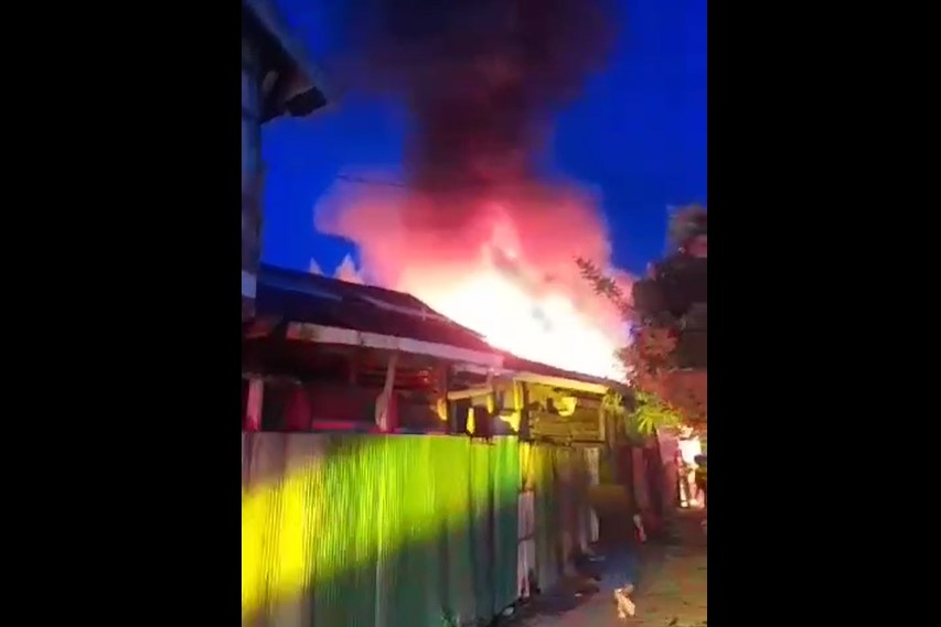 kebakaran di Gang Ma'unah Jalan HKSN Banjarmasin