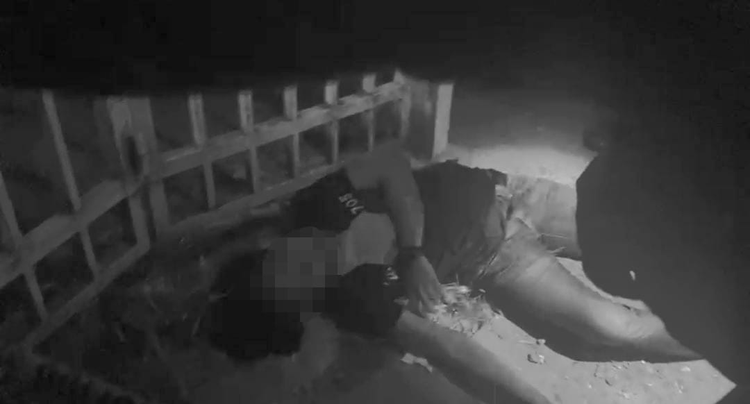 seorang pria terkapar diduga terlibat perkelahian di Banjarmasin