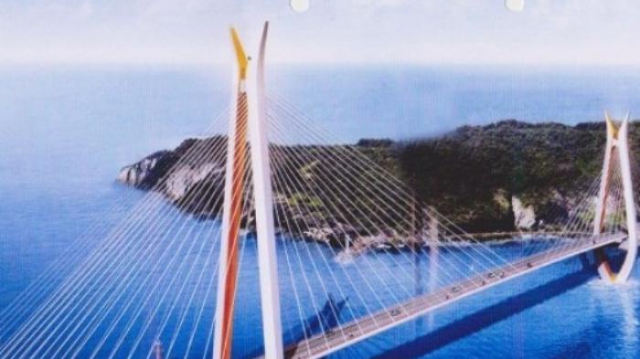 Desain Jembatan Pulau Laut menghubungkan Pulau Laut Kabupaten Kotabaru, Kalimantan Selatan, dengan daratan Pulau Kalimantan