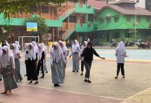 para siswa yang menjadi pemilih pemula di SMA 1 Banjarmasin