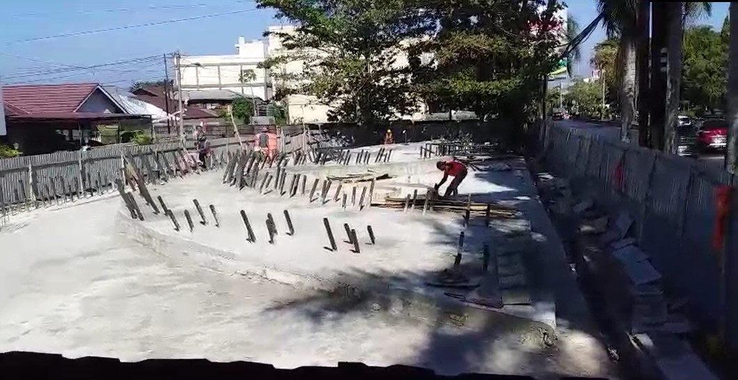 pembangunan tugu 0 Km di Banjarbaru