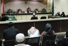 sidang tipikor Bendungan Tapin, di Pengadilan Tindak Pidana Korupsi Banjarmasin