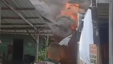 Peristiwa kebakaran di dekat RTH Kamboja Banjarmasin