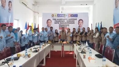 Repnas Kalsel menyambangi posko Tim Kampanye Daerah Prabowo-Gibran Banjarmasin