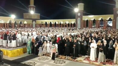 Ribuan jamaah memadati kawasan Komplek Islamic Center Kandangan mengikuti Tabligh Akbar bersama Al-Habib Segaf Baharun