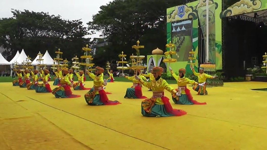 perayaan harjad ke-73 Kabupaten Hulu Sungai Selatan yang berlangsung di Lapangan Lambung Mangkurat Kota Kandangan