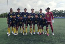 Barito Putera U-16 Jamu Borneo U-16 di Laga Kedua Grup Y 8 Besar