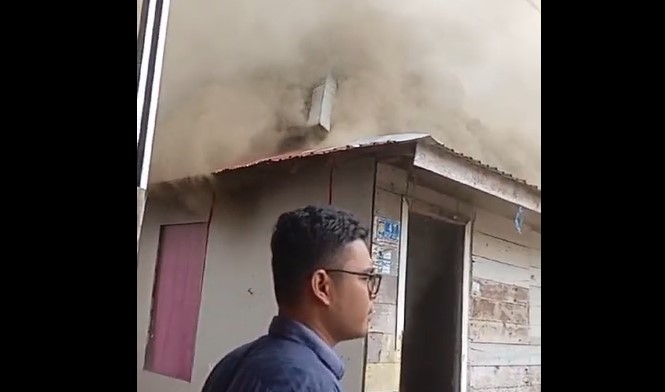 potongan video relawan, kebakaran di Kelayan Besar II