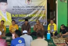 sosialisasi Peraturan Daerah yang dilaksanakan Wakil Ketua Komisi II, Muhammad Yani Helmi