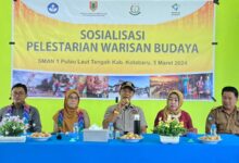 Paman Yani sosialisasi pelestarian budaya di SMAN 1Pulau Laut Tengah Kotabaru