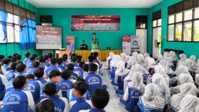 TMMD, sosialisasi tentang bahaya narkoba kepada siswa dan siswi SMPN 30 Banjarmasin