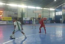 Pertandingan Liga Futsal Nusantara atau LINUS Tujuh Kalimantan Selatan 2024 di Borneo Indoor Futsal