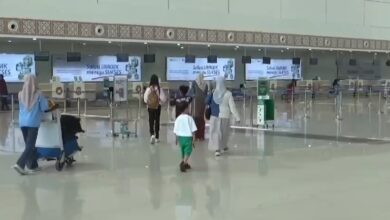 arus mudik di Bandara Internasional Syamsudin Noor Banjarmasin, meningkat